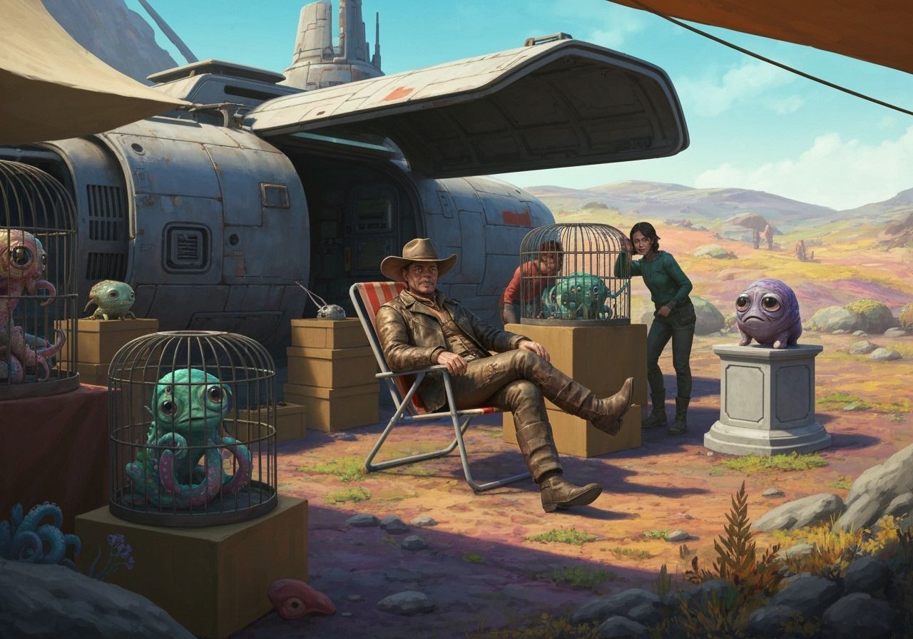 Aliens Market  by @FuzzyBS