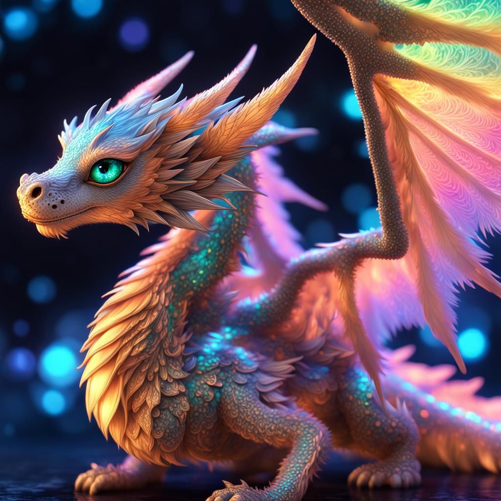 Cute Dragon - AI Generated Artwork - NightCafe Creator