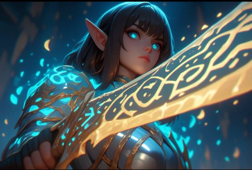 magic saber elf girl