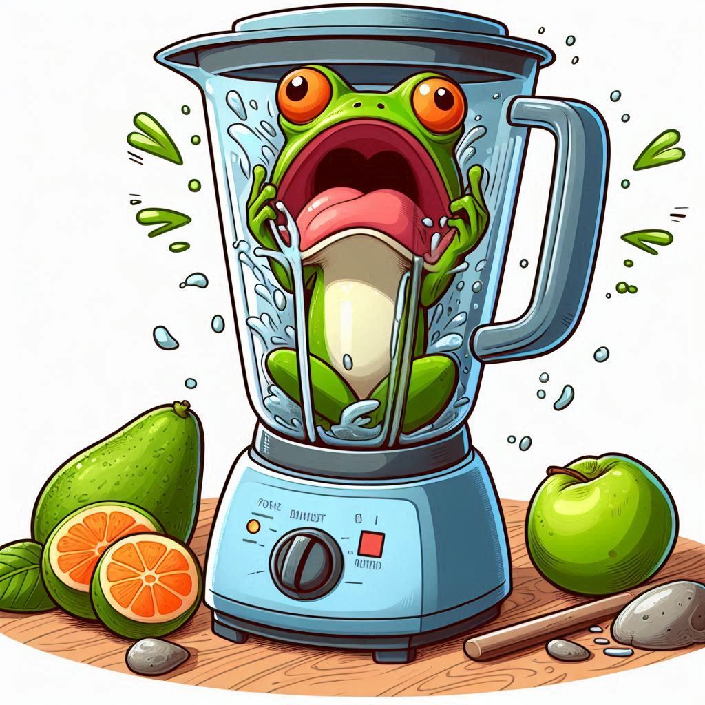 Frog in a blender