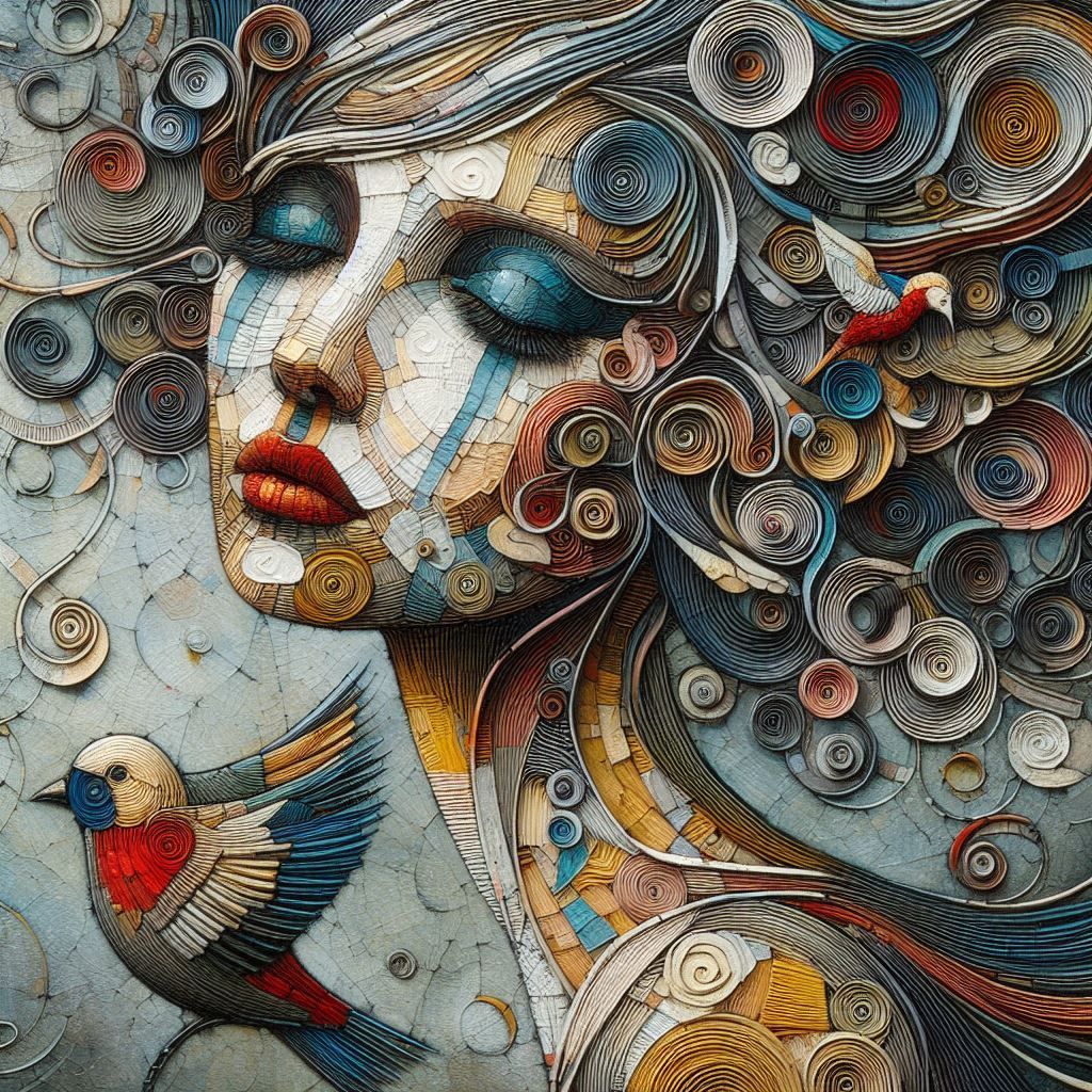 Tears Between Curled Locks