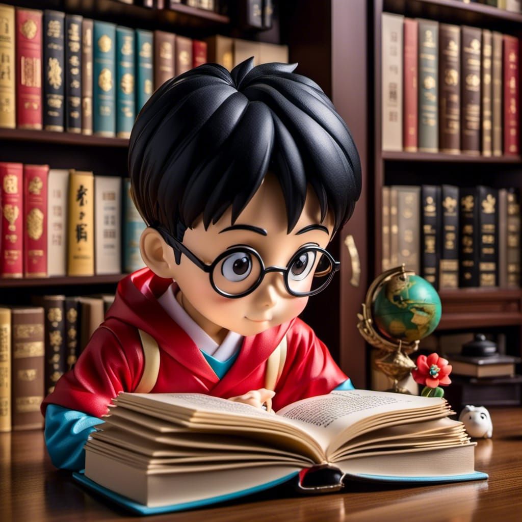 <lora:Elephant Boy:1.0>A boy at school reading a book <lora:Stay Golden:0.6> 