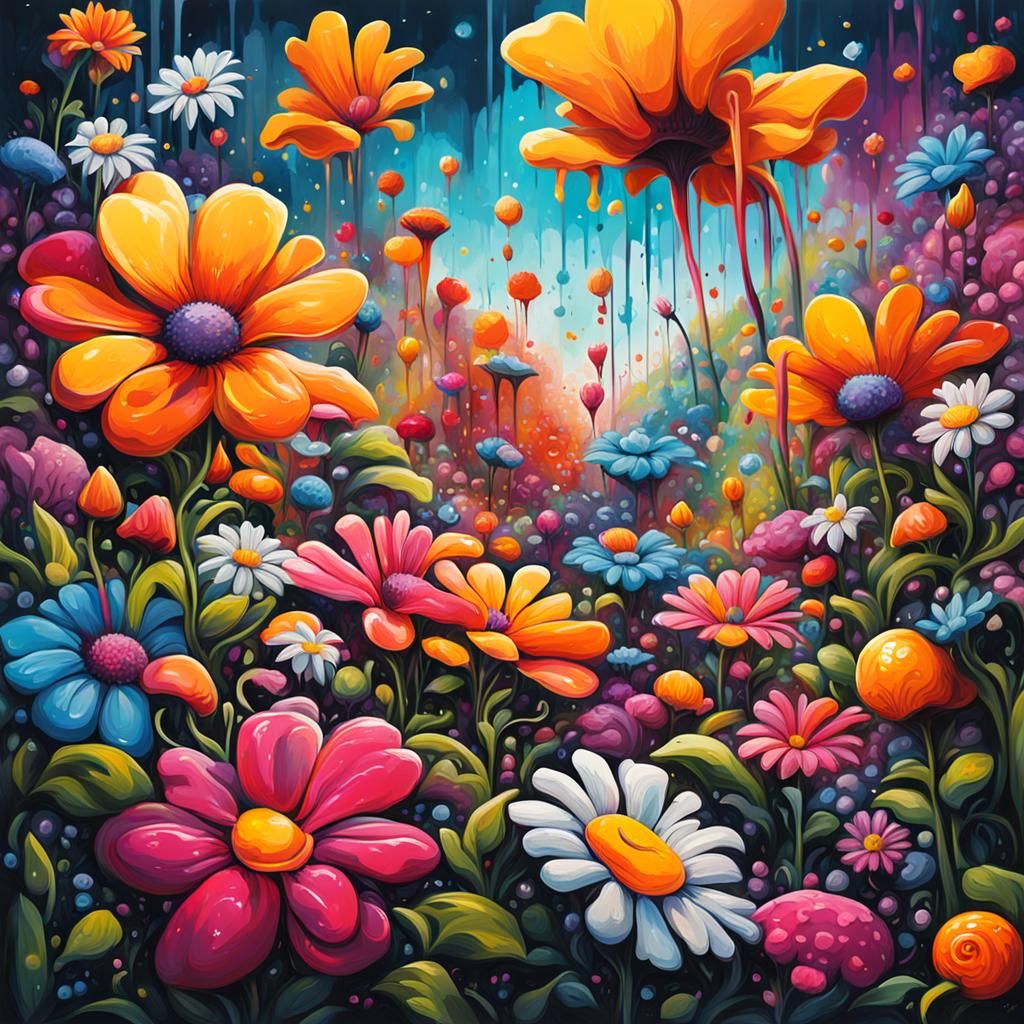 A Spring Flower Garden