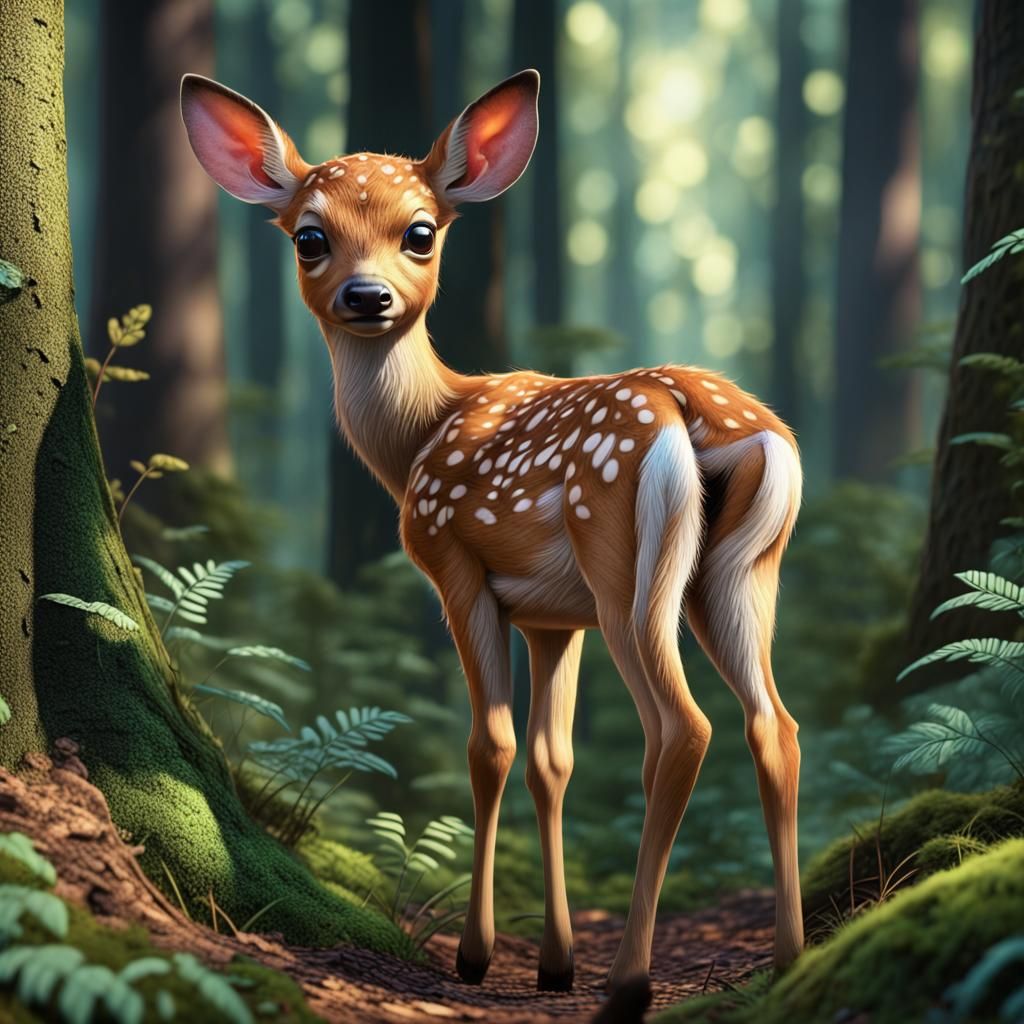 A Fawn - AI Generated Artwork - NightCafe Creator