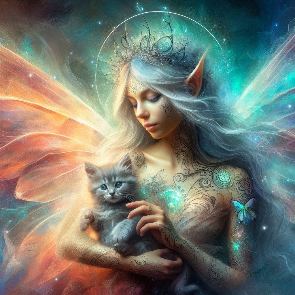 Fairy With Kittem