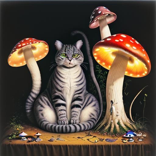 Mushroom cat