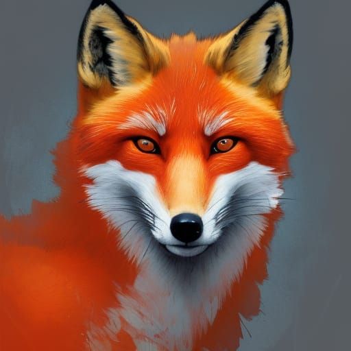 cute orange red fox - AI Generated Artwork - NightCafe Creator