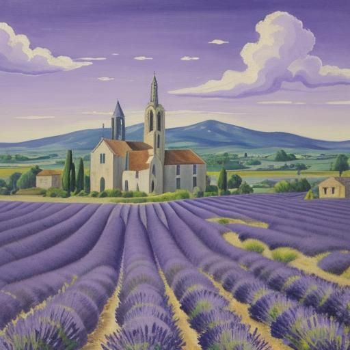 The Church & the Lavender Fields