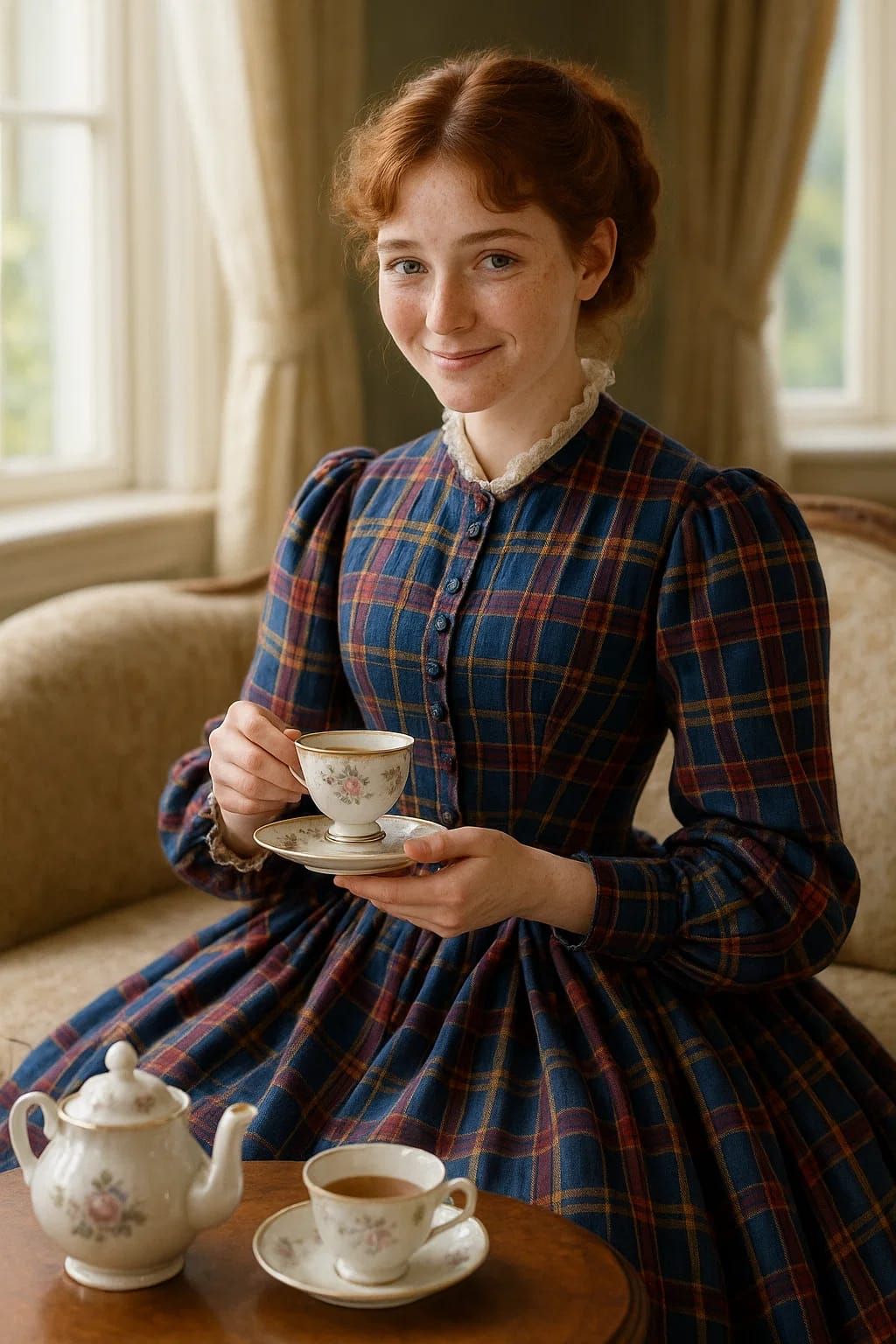 Victorian Lady at Tea