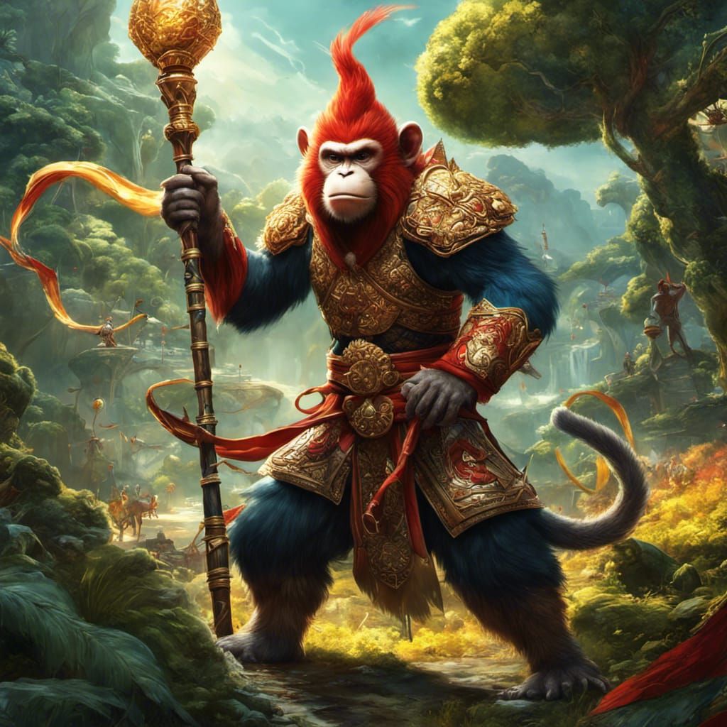 Monkey King in Fantasy Land: Comic Book Art