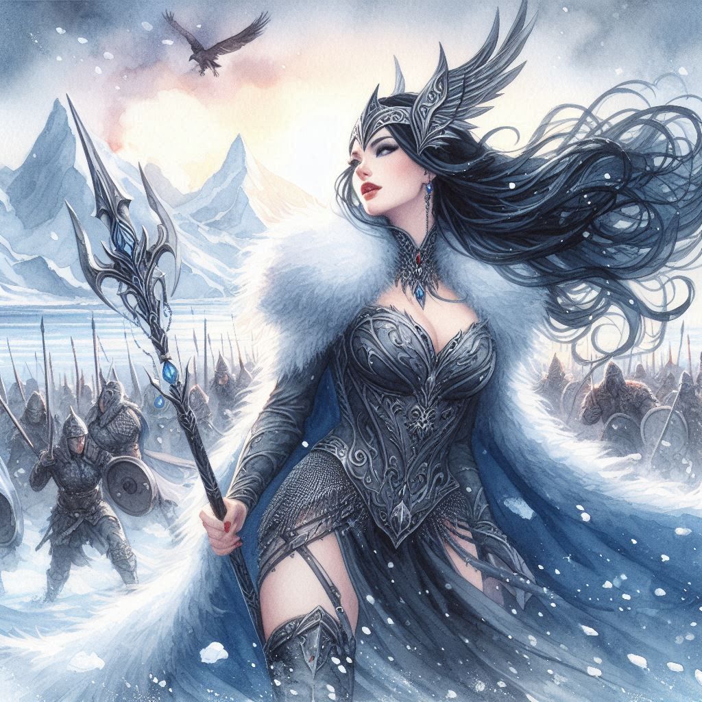 Valkyrie leading the battle 4