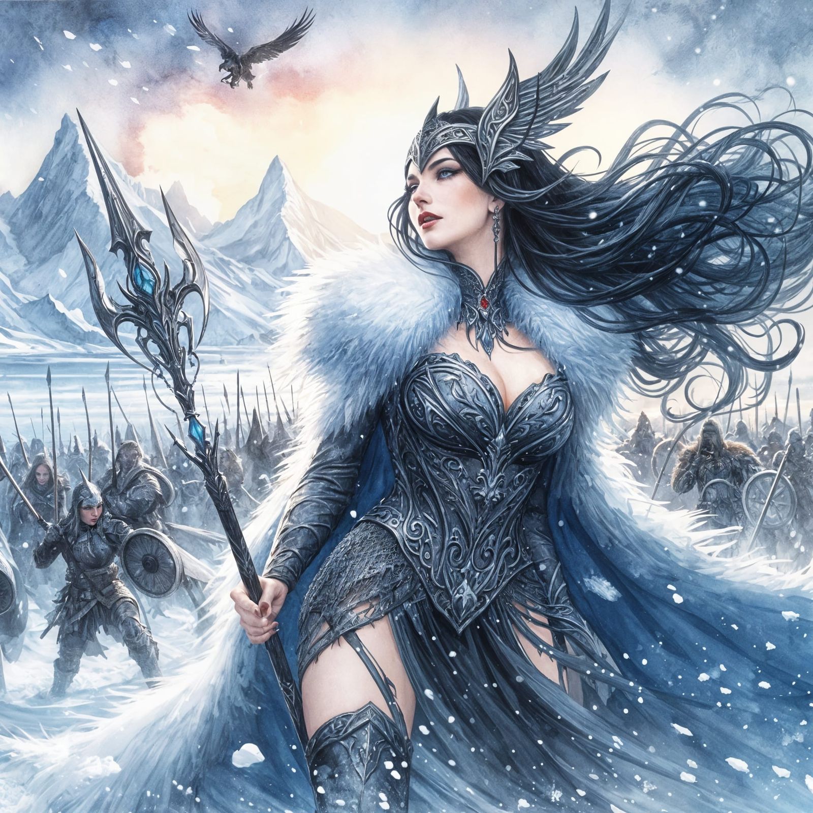 Valkyrie leading the battle 4