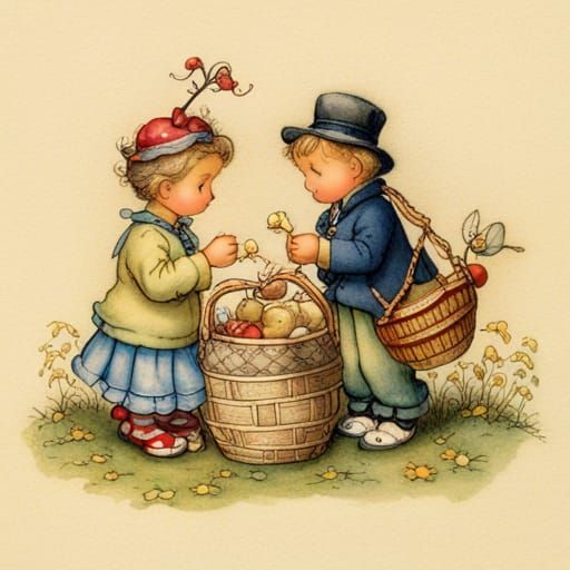 friendship by Lisi Martin and  Anton Pieck