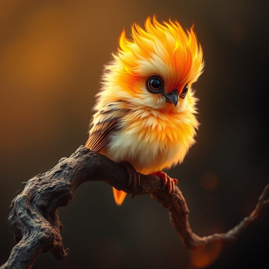 baby firebird  by @Griffy