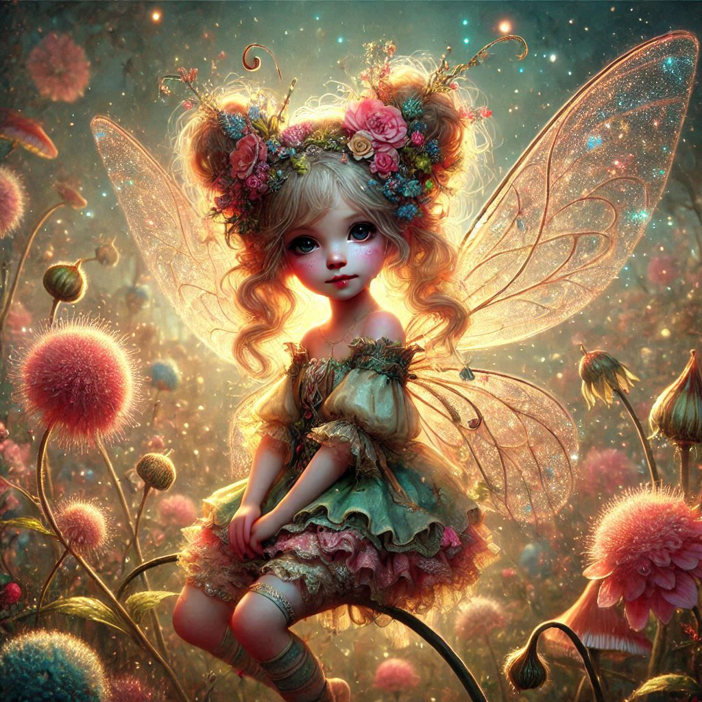 adorable fairy-tale fantasy creature portrait..