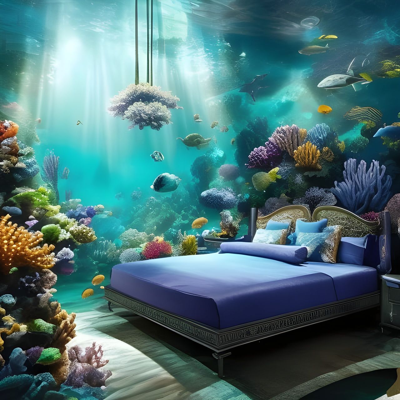 My dream bedroom - AI Generated Artwork - NightCafe Creator