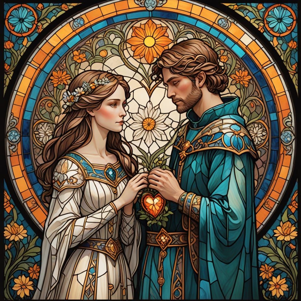 Romance in Stained Glass  by @undefined