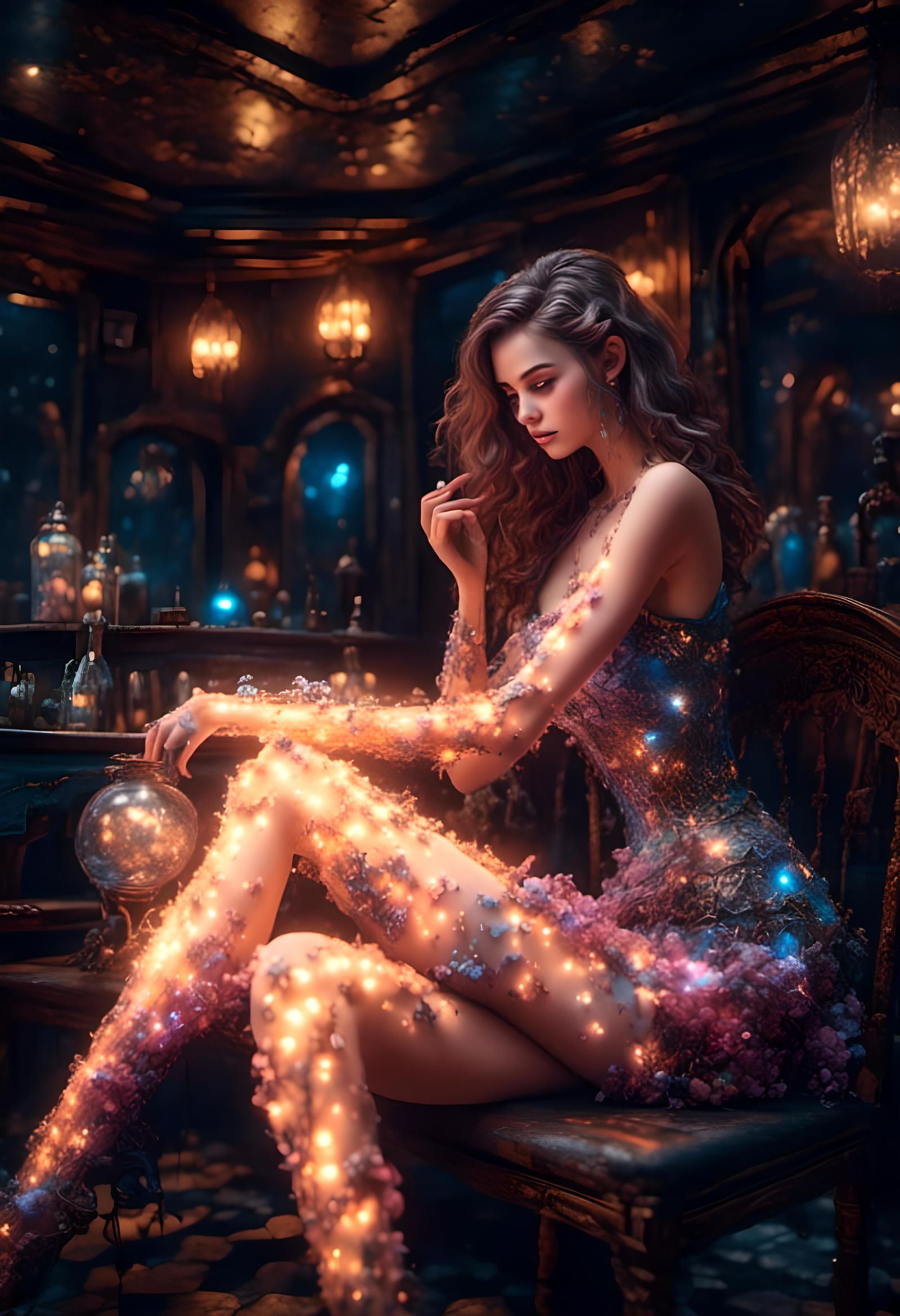 2. "Ladies of The Creepy Motel" <lora:Night Sparkle:1.0> <lora:MakeItPretty:1.0> <lora:Cloud Animals:1.0> Checking out t...