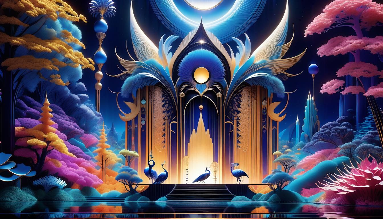 Mysterious Woodlands Illustration in Comic Book Style