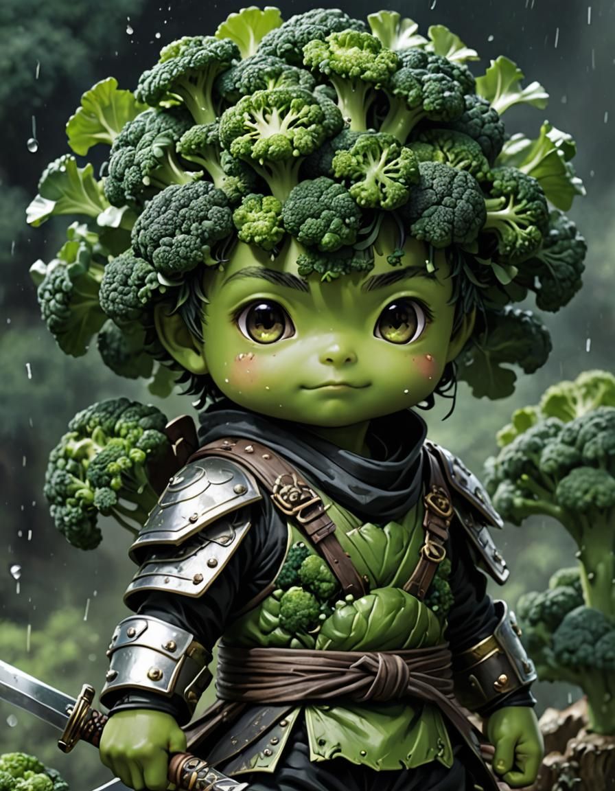 chibi broccoli  by @Echo