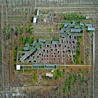Abandoned concentration camp