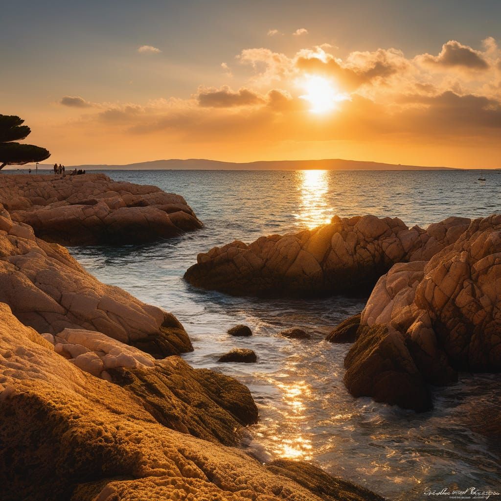 golden hour on the Cap d'Antibes