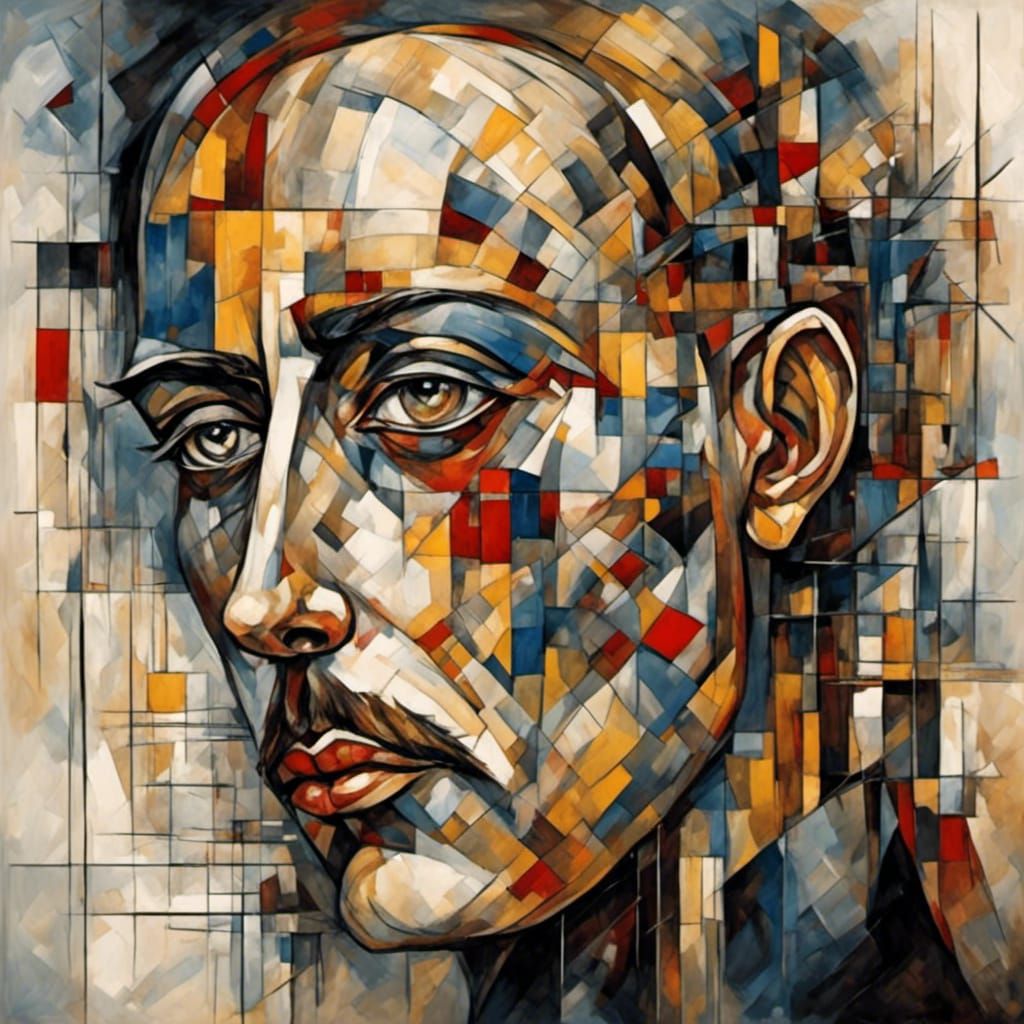 portrait of Piet Mondrian and Wassily Kandinsky