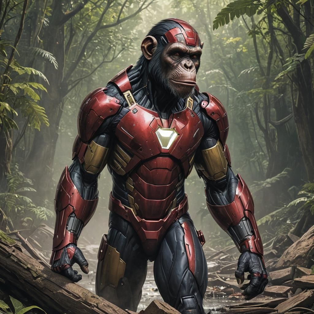 iron chimp  by @Darth Grouch
