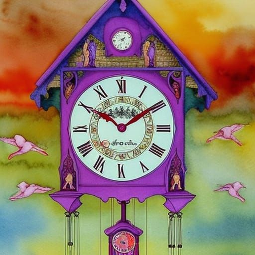 Cuckoo clock AI Generated Artwork NightCafe Creator