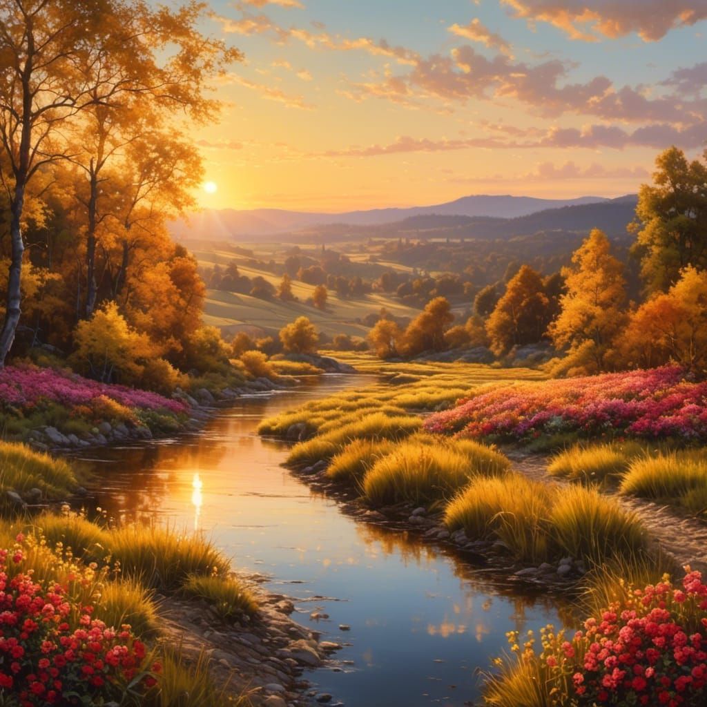 Beautiful Landscape during Golden Hour