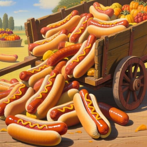 Bountiful hotdog harvest!
