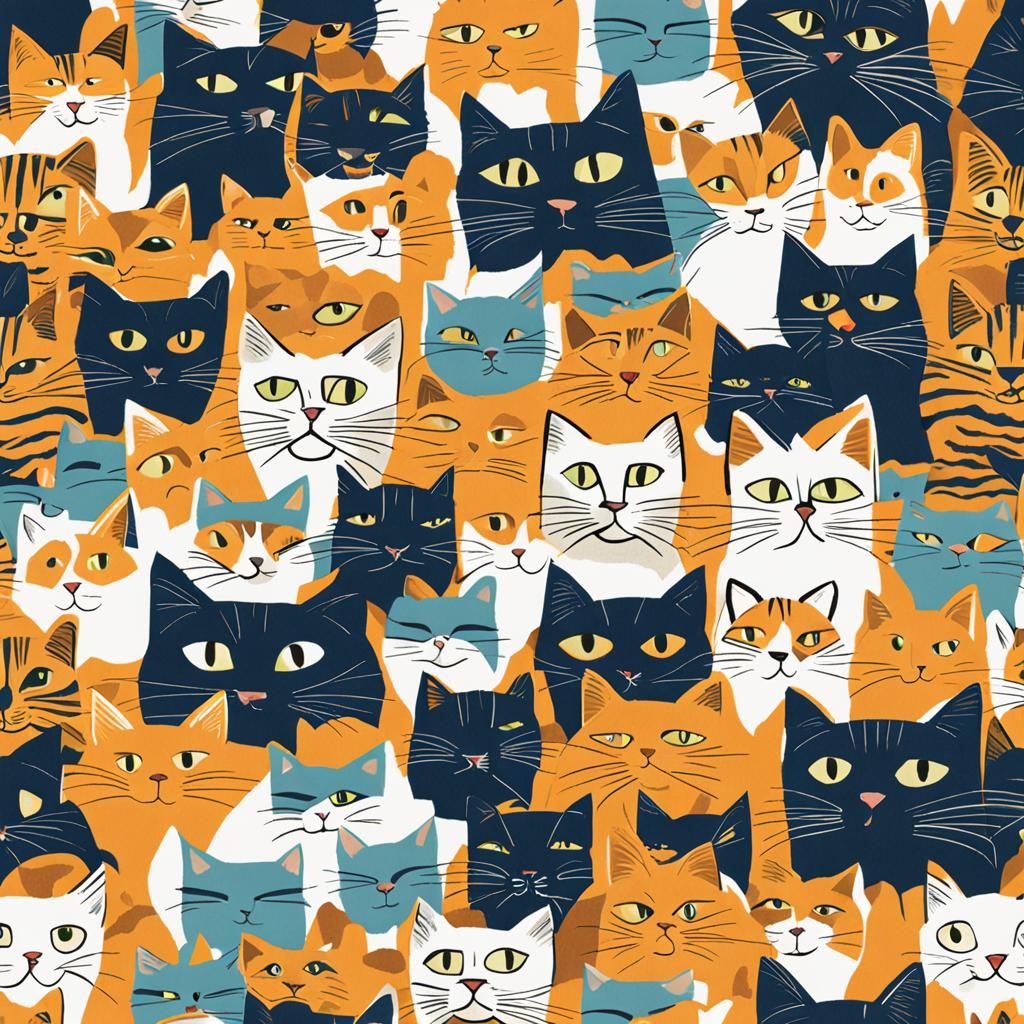 AI Generated Image of Cats