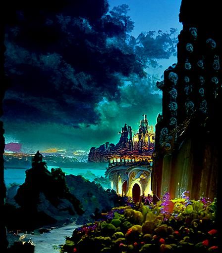 castle in the distance