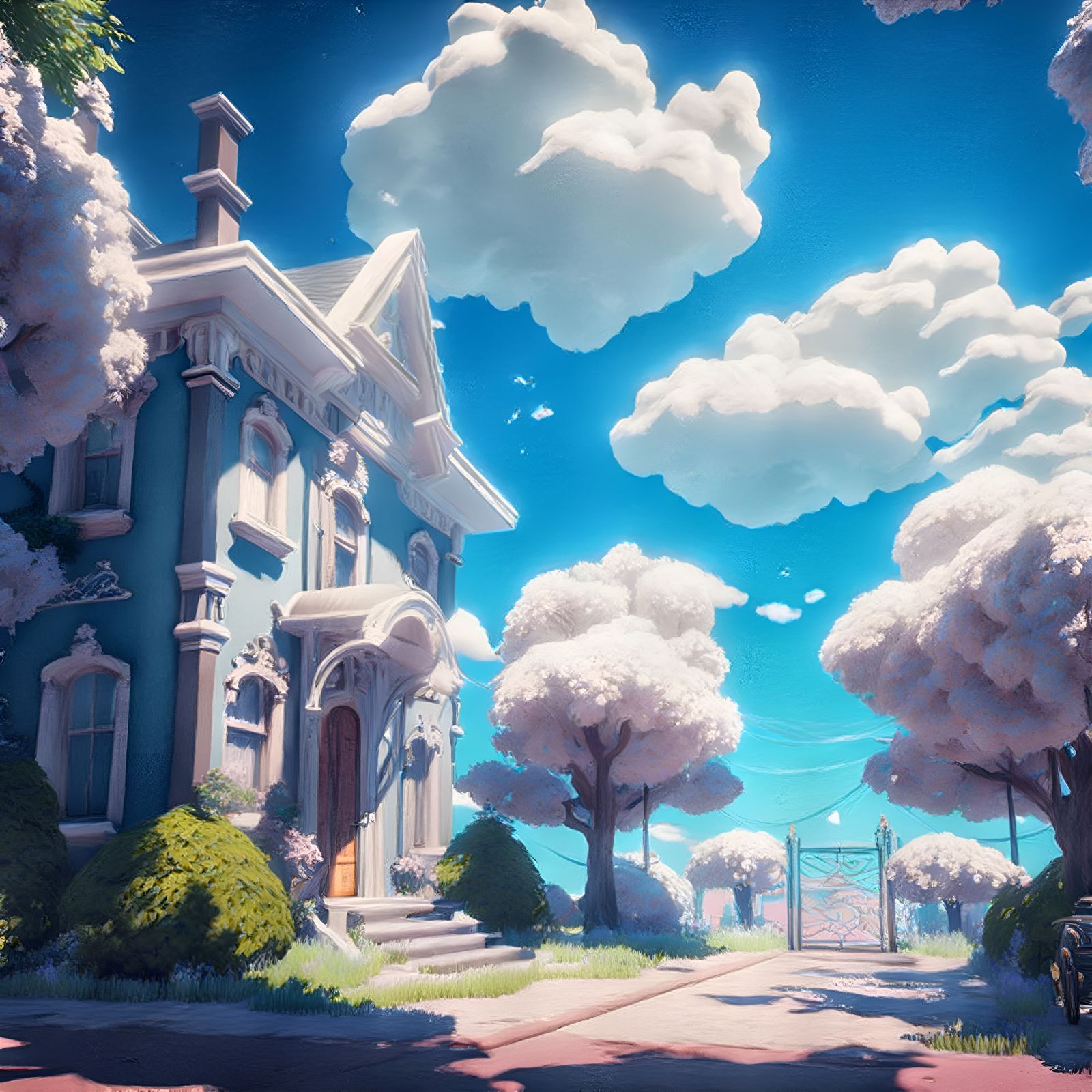 Midjourney: Pre-Haunting Haunted Mansion