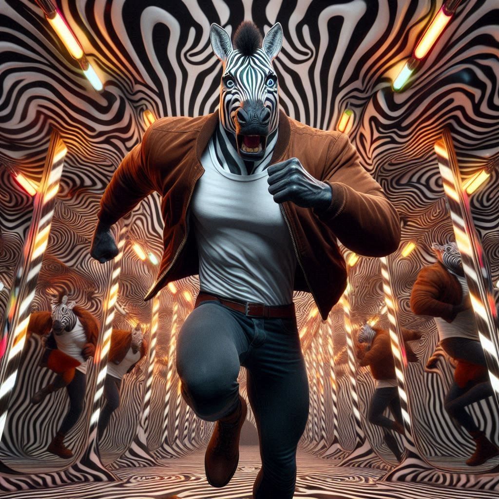 Zebras in the Mirrors (Alternate Gallery)