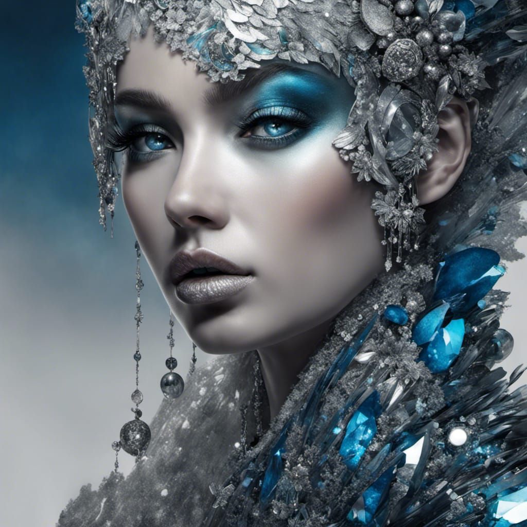 glitter face
