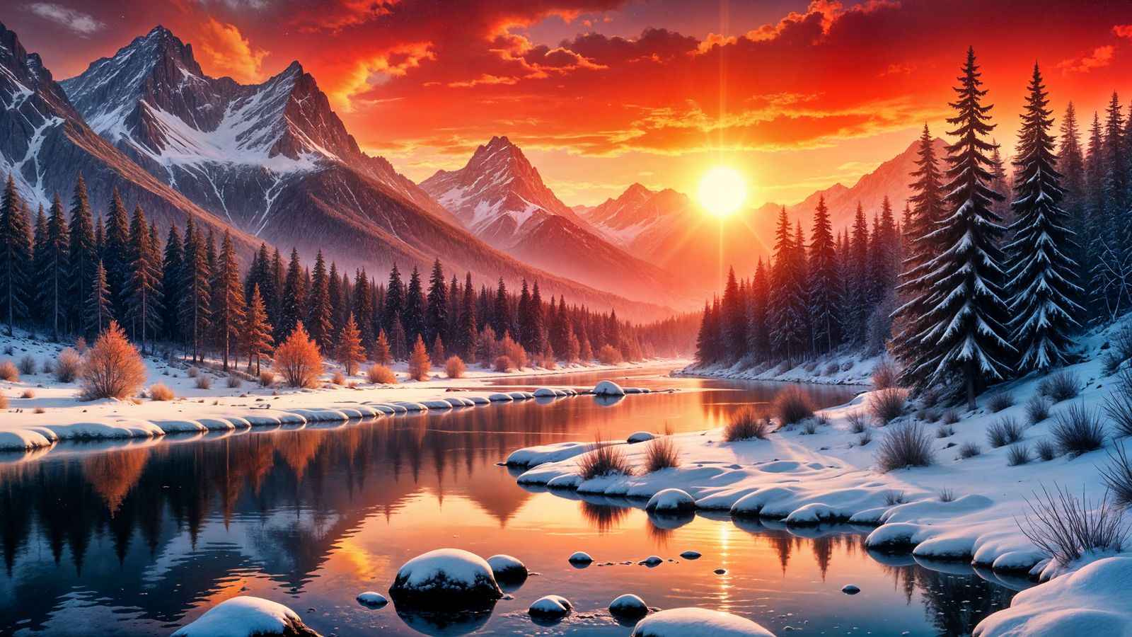 majestic alpine landscape