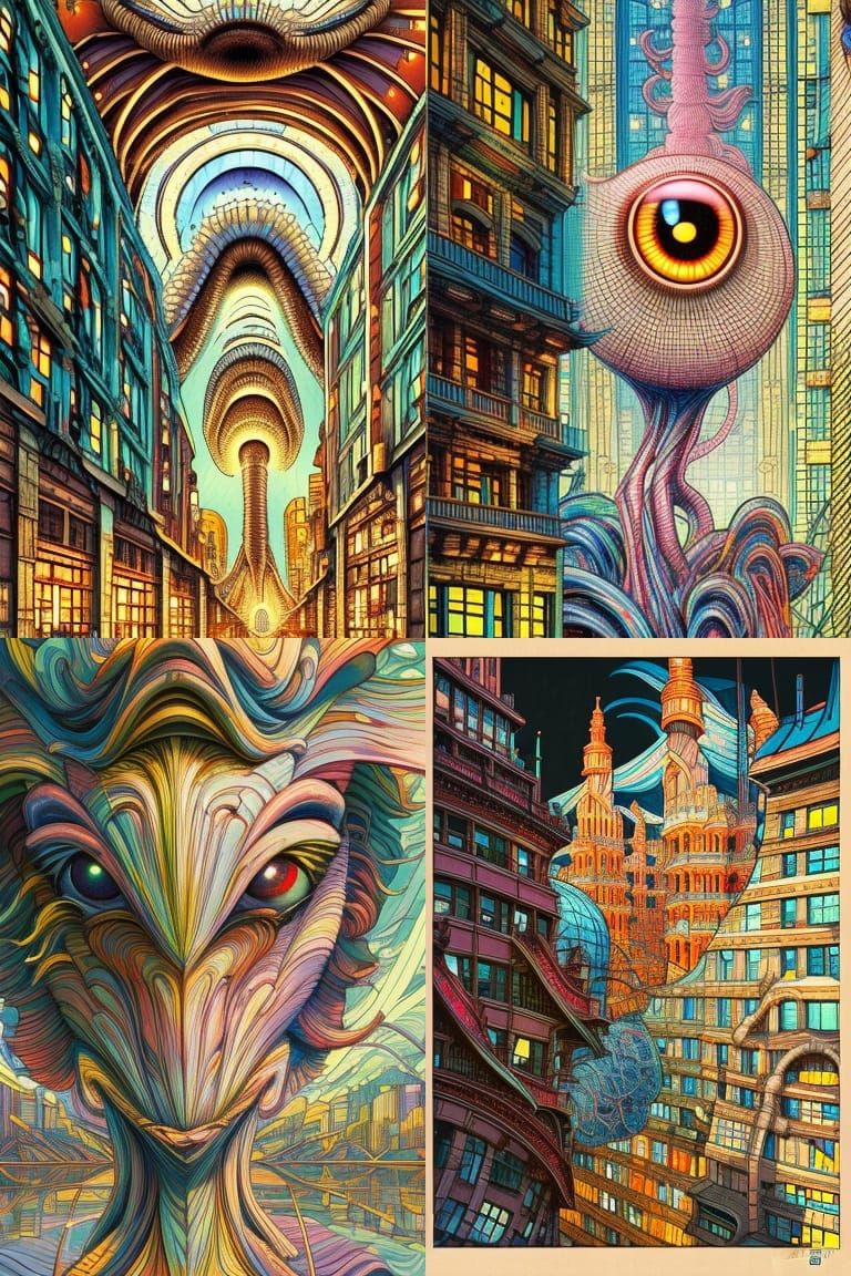 Eyes // city. Epic structure. by Dr Seuss: Japanese Art: Jam...