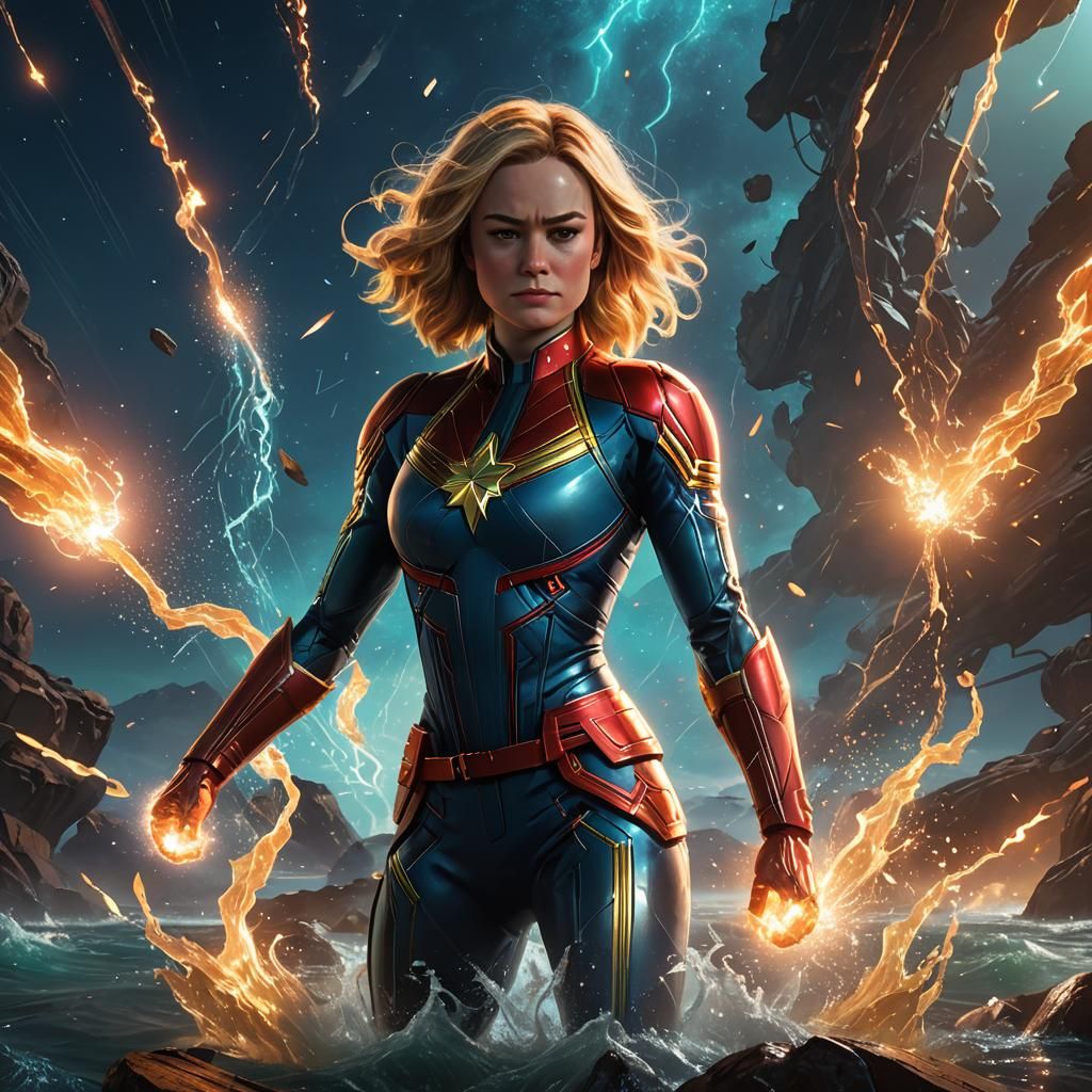 Captain Marvel - AI Generated Artwork - NightCafe Creator