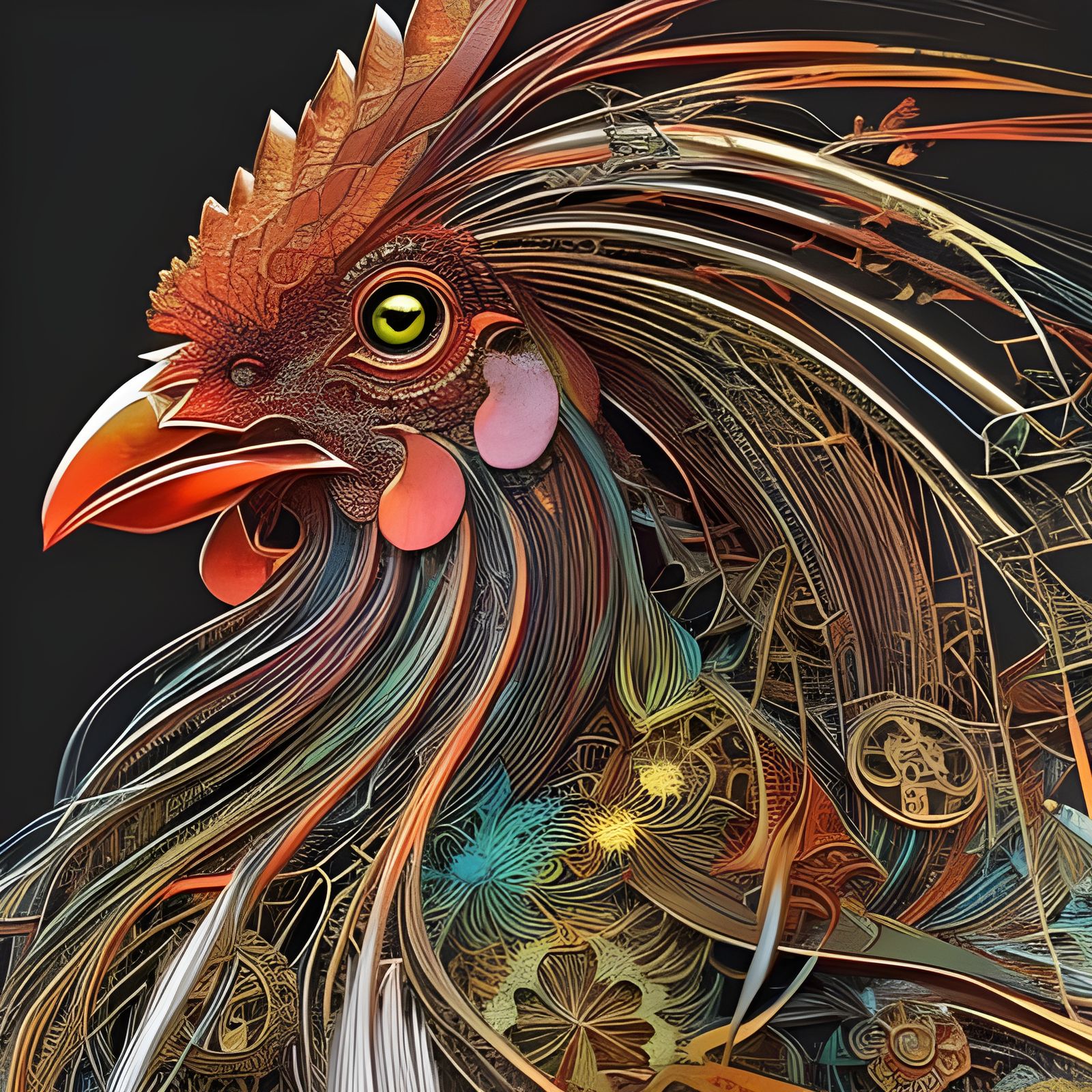a Rooster  by @jewelz