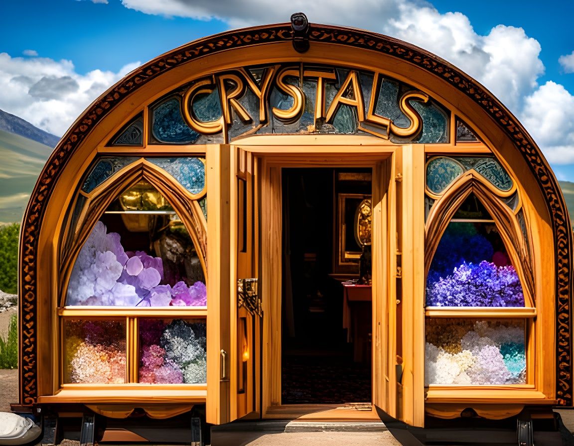Traveling Crystal Shoppe  by @Sharonjoy
