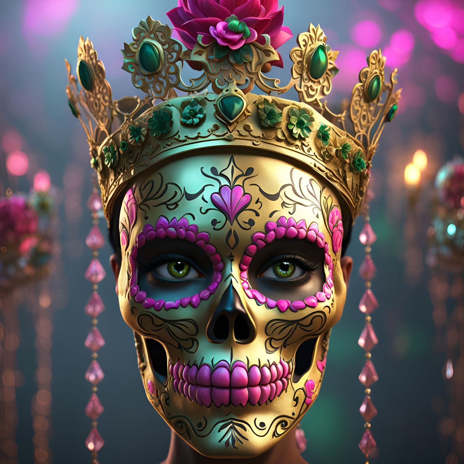 Brass Mask: Queen Sugar Skull.  by @Masterplayer