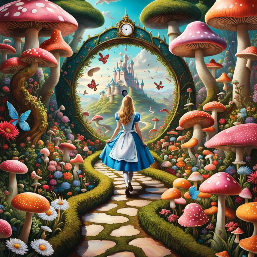 Path to Wonderland - AI Generated Artwork - NightCafe Creator