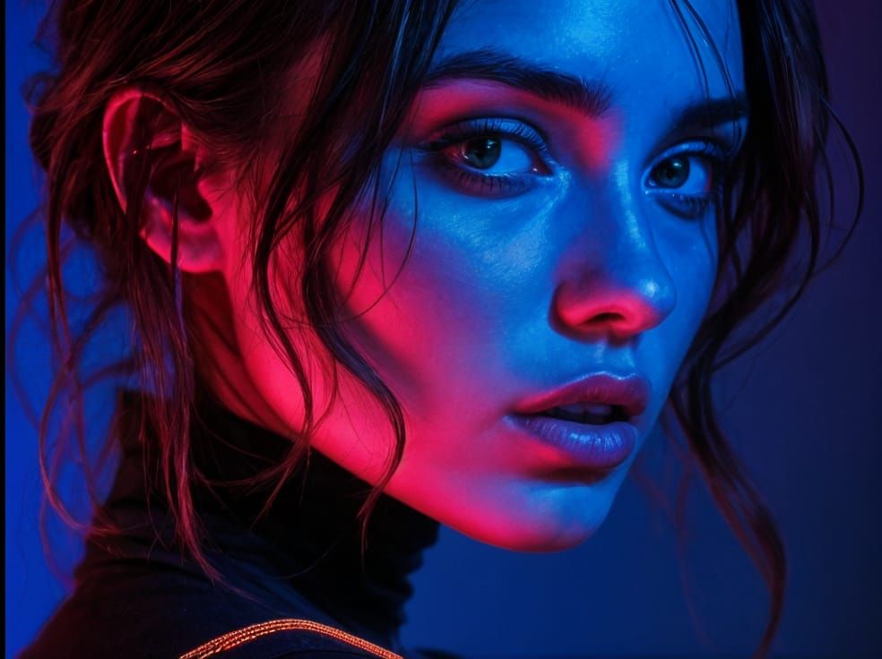 Neon portrait