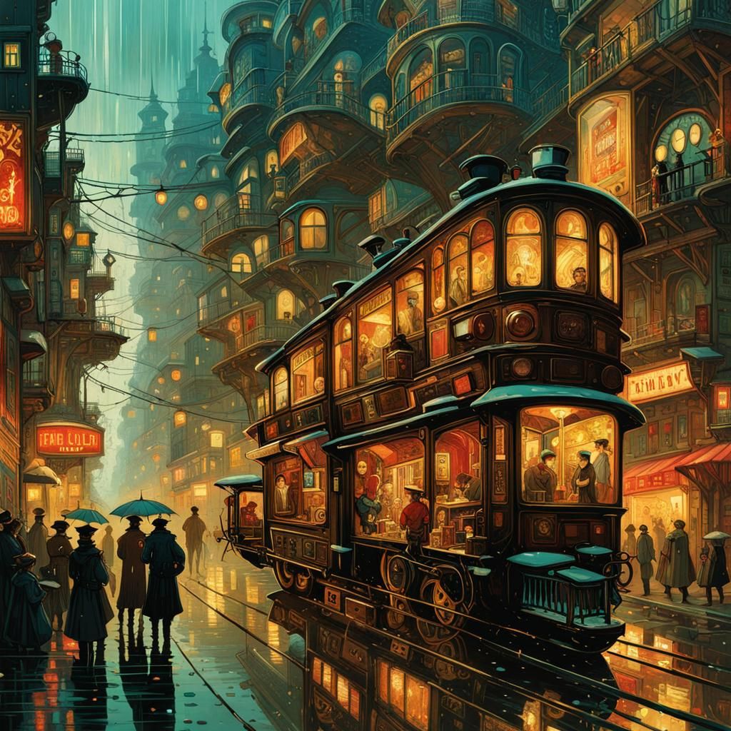 Steampunk city  by @Luiscontilde