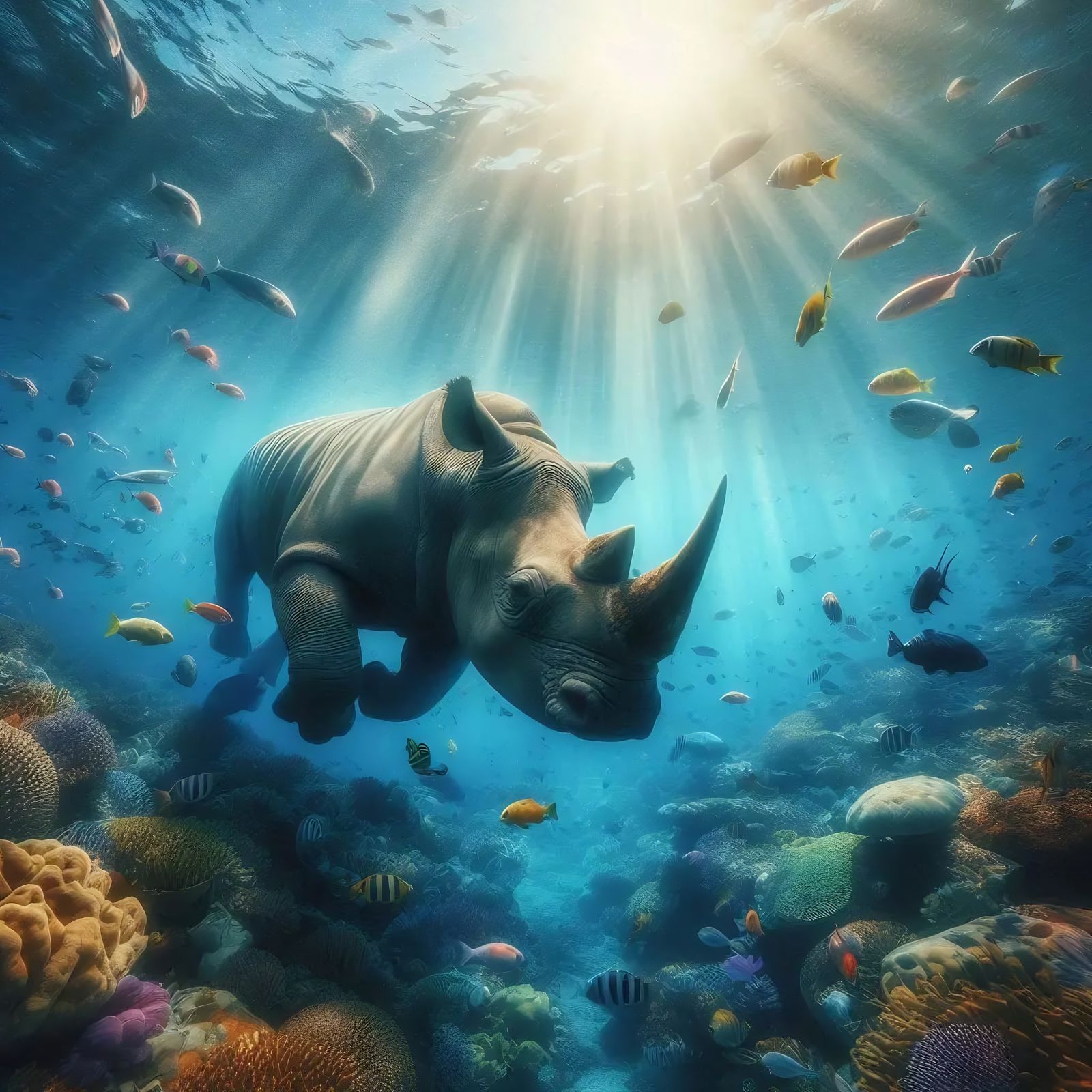 Aquatic Rhino
