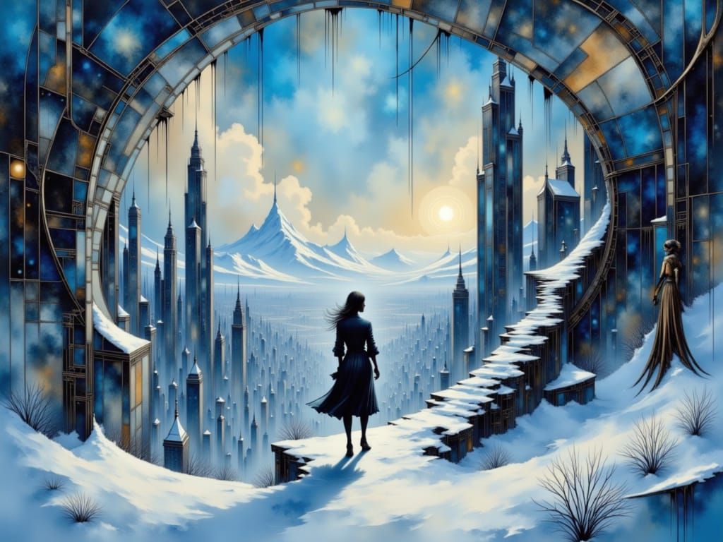 winter woods <lora:Vertigocraft:1.0> vertigo