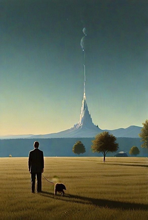 Walking the dog after work