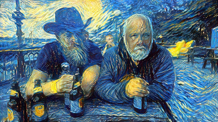 A happy birthday - Father and son