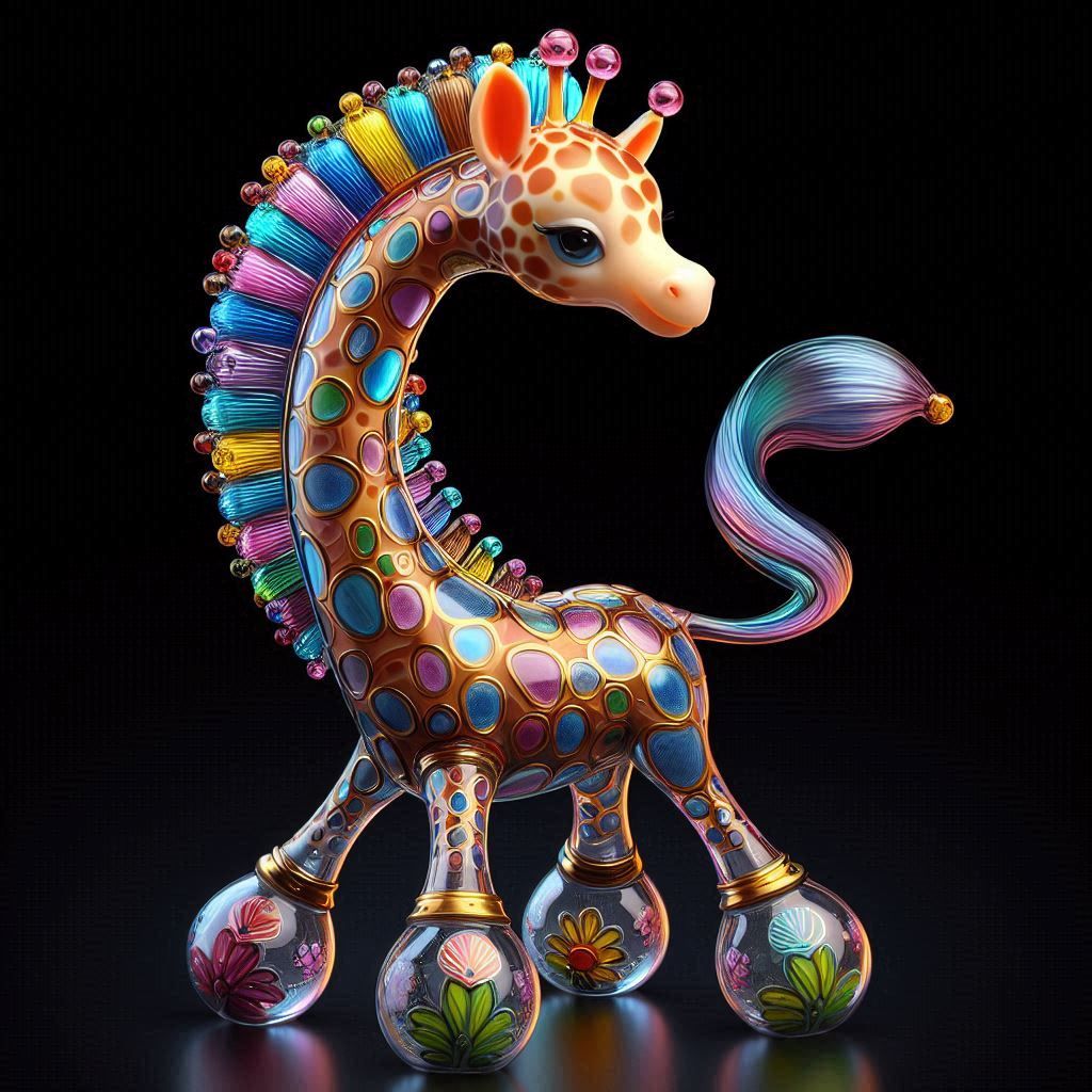 Enameled Glass Figurine